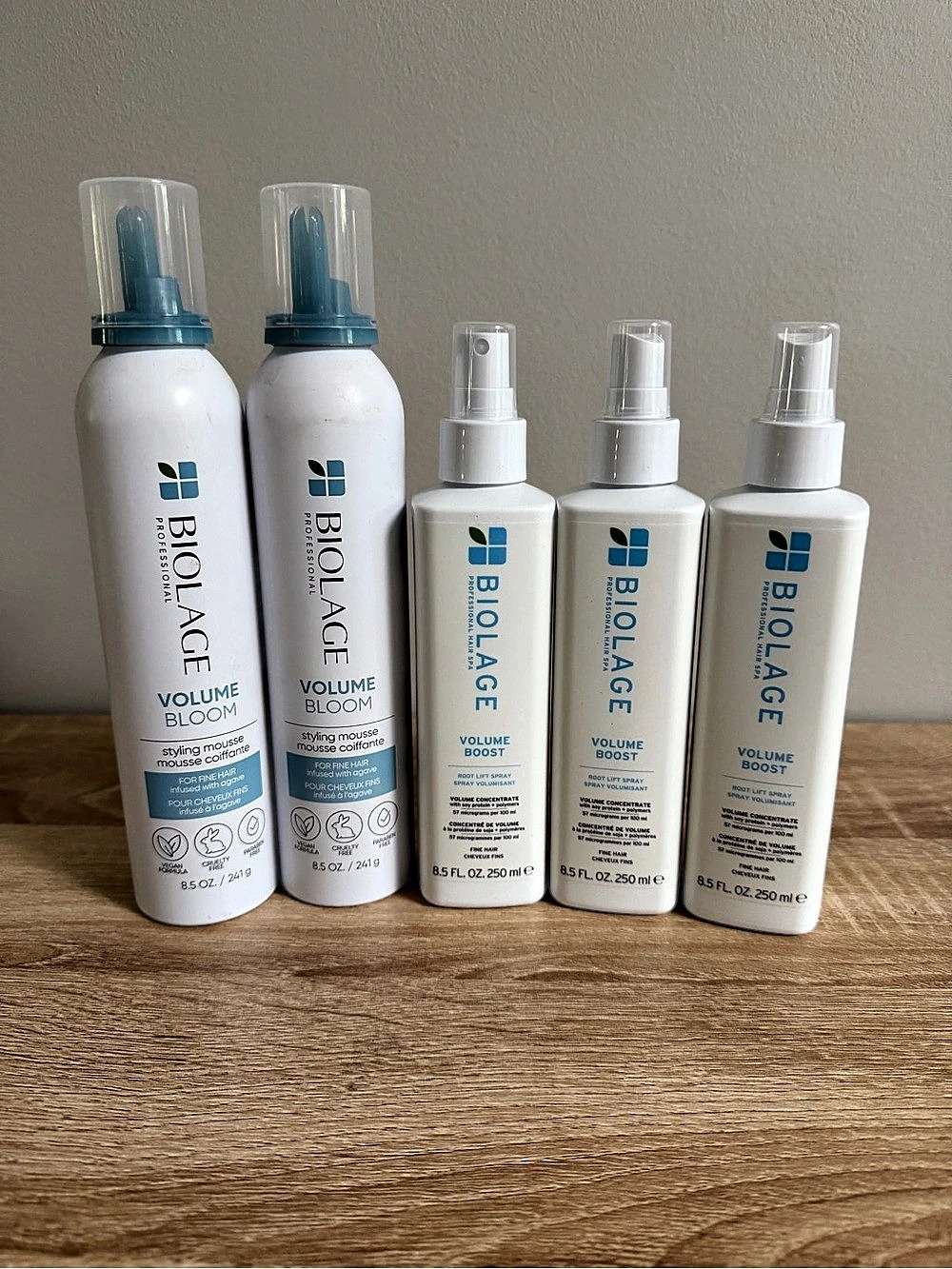 New and Unused! Biolage Volume Boost Root Lift Spray & Volume Bloom Styling Mou